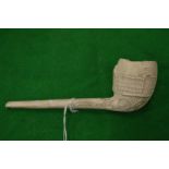 An early clay pipe.