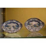 A pair of small Spode dishes.