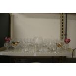 Drinking glasses and other items.