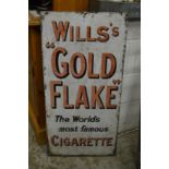 A Wills enamel advertising sign.