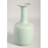 A CHINESE RU STYLE CELADON VASE, 24cm high.