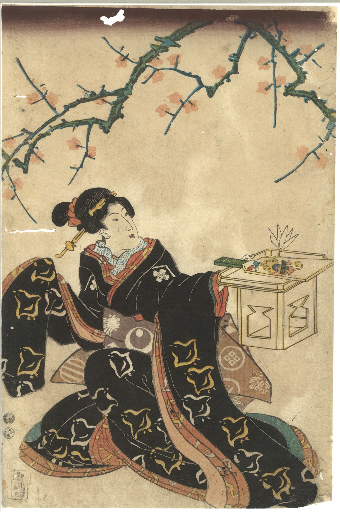 A COLLECTION OF TWELVE VARIOUS 19TH / 20TH CENTURY JAPANESE WOODBLOCK PRINTS; various artists, - Image 12 of 12