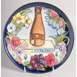 MOORCROFT CENTENNIAL PLATE 1897 - 1997. No. 412 of 750. Impressed, Moorcroft. 8.5ins diameter