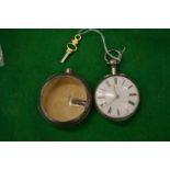A gentlemen's silver pair cased pocket watch, the movement signed A Procter & Son, Tarland.