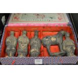 Chinese terracotta figures.