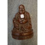 A composite model of a seated buddha.