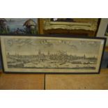 After F B Werner, panoramic engraving of Nuremberg.