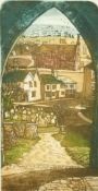 Glynn Thomas (b.1946), 'Moot Hall Aldeburgh', coloured etching, signed and inscribed, 8" x 3.75" (20