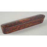 A PERSIAN LACQUERED QALAMDAN PEN BOX, 21cm long.