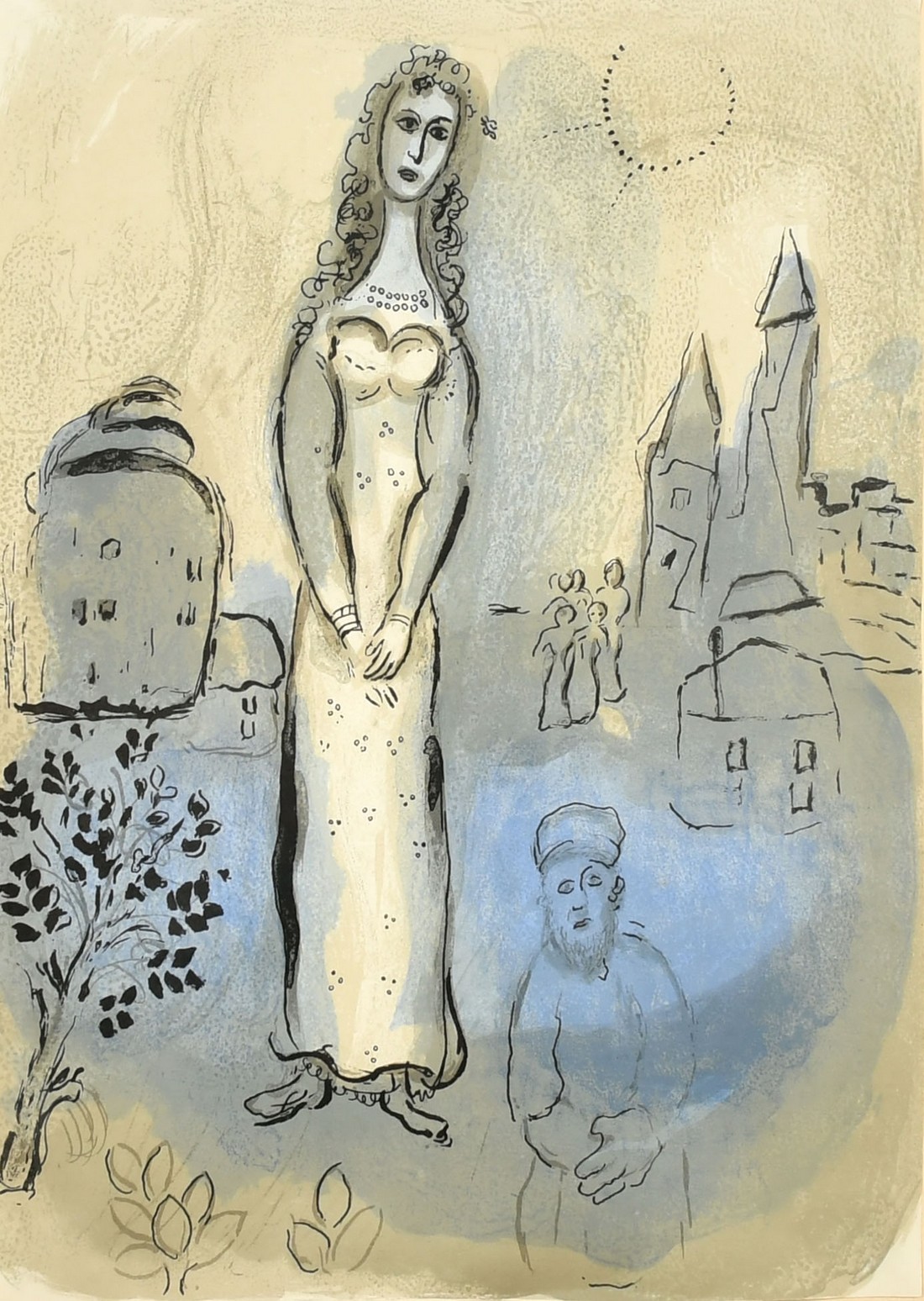 Marc Chagall (1887-1985), 'Esther', colour lithograph, 13.75" x 10" (35 x 25cm).