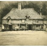 Mortimer Luddington Menpes (1855-1938) British, 'The White Hart, Witley', etching, signed and