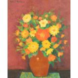 Marcel Roche, Mid-20th Century, a still life of flowers, oil on canvas, signed, 28.75" x 23.75" (