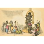 After Joseph Friedrich Josenhans, a collection of six lithographs of Indian scenes from '