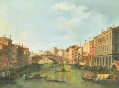 Leffegrini, 20th Century, a Venetian view, oil on panel, signed, 11.75" x 15.75" (30 x 40cm).