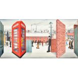 John Wilson, Limited edition 3D wall sculpture in the Manner of L.S. Lowry, 'Hanging on the