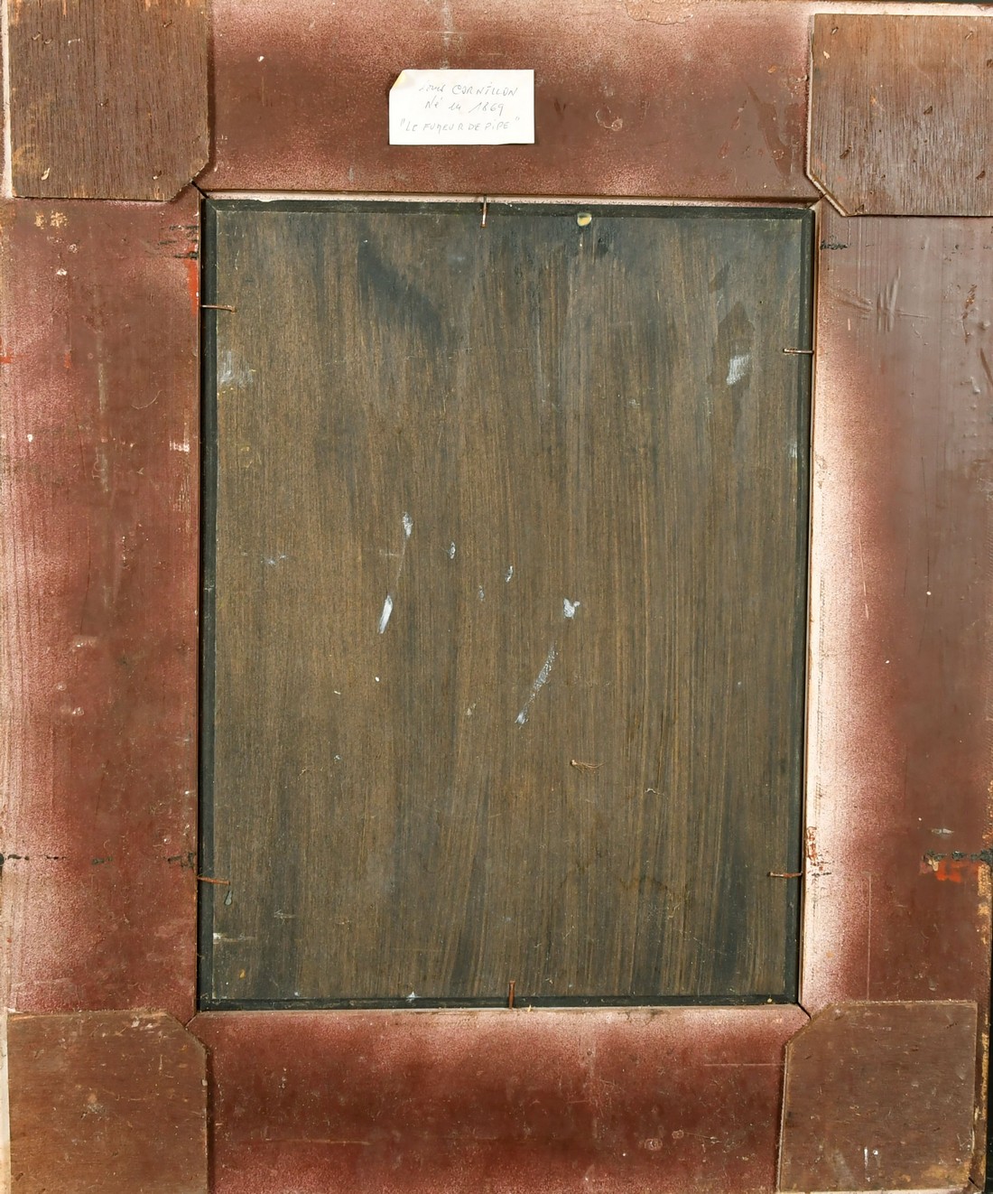 Cortillon, 20th Century, 'Le Fumeur de Pipe', oil on panel, signed, 15.75" x 11.75" (40 x 30cm). - Image 4 of 4