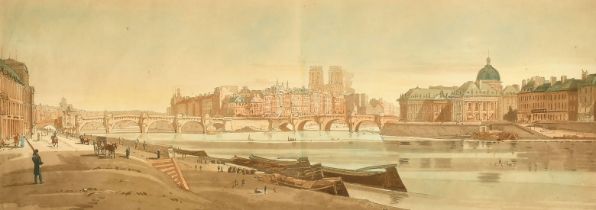 Thomas Girtin (1775-1802) British, 'View of Pont Neuf', etching and aquatint, 9.5" x 23" (24 x