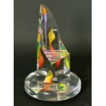 Yankel Ginzburg (20/21st Century) American, 'Life's Rewards', a polychrome acrylic sculpture, signed