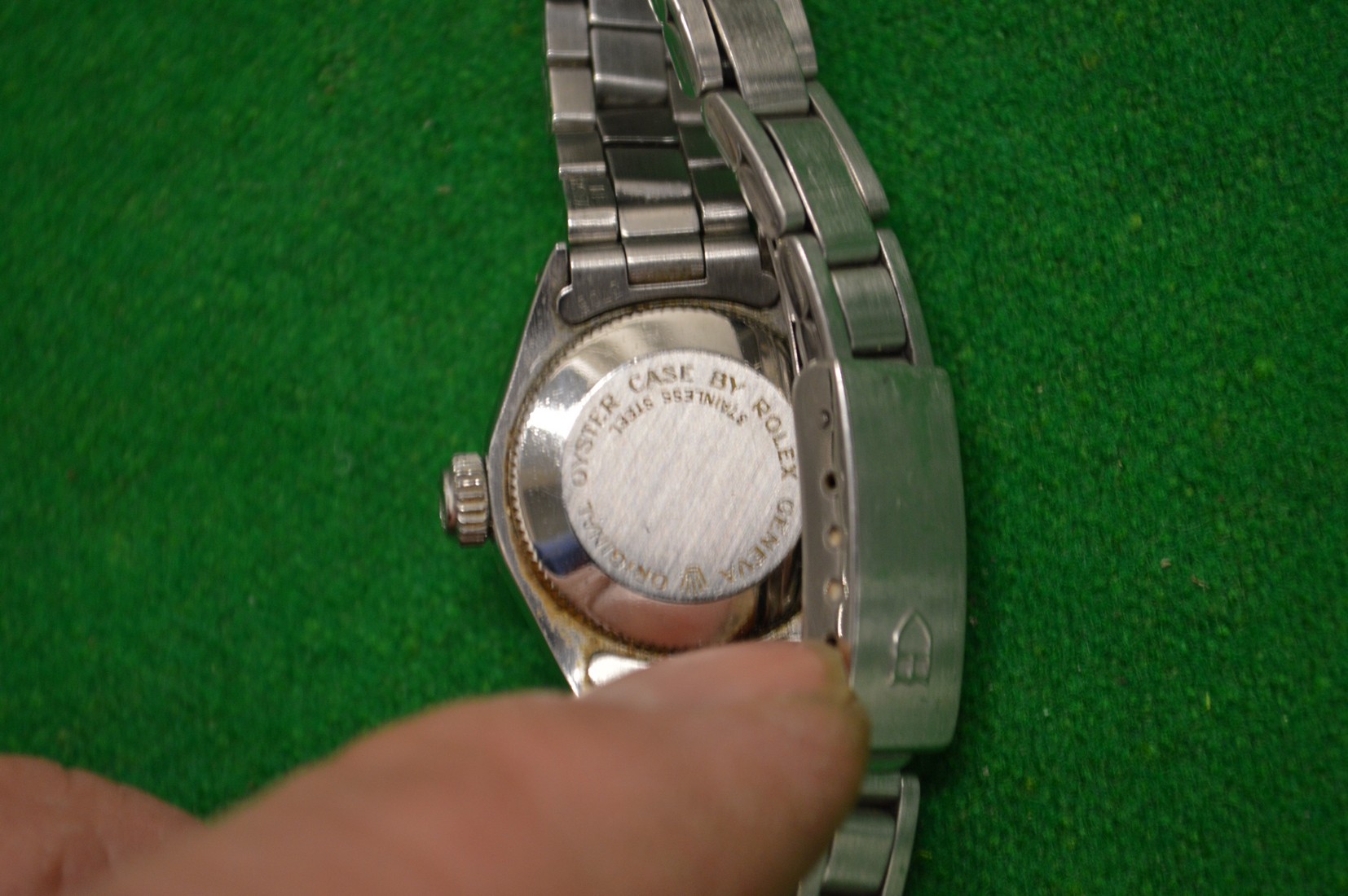 A ladies Tudor Oyster date stainless steel wristwatch. - Bild 3 aus 3