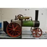 A Mamod steam traction engine with original box.
