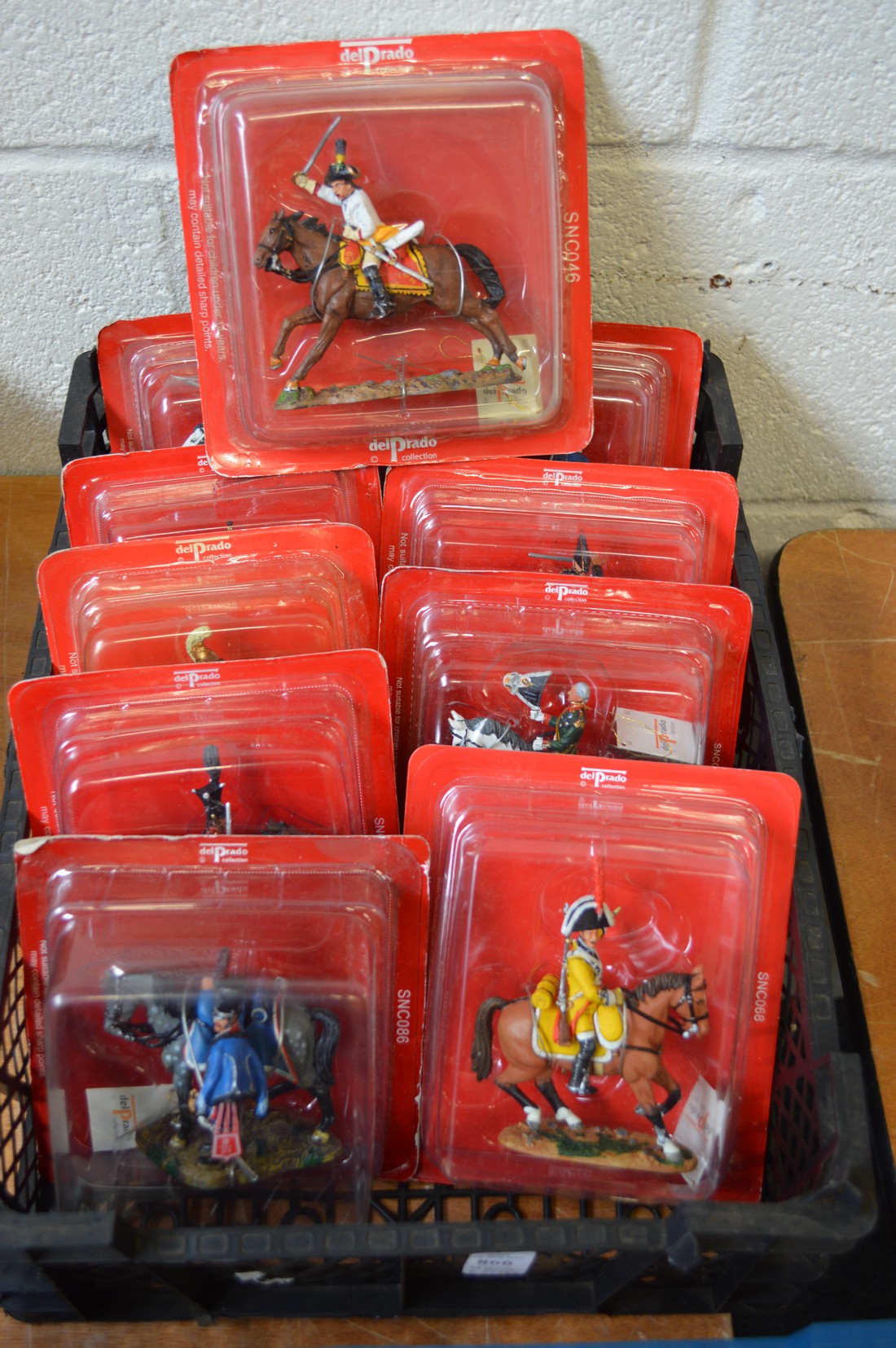 Del Prado, twenty military figures on horseback in blister packs, unopened.