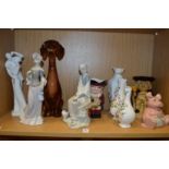 Lladro and other collectable china.