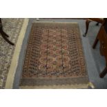A small Bokhara rug 150cm x 100cm.
