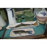 A large quantity of household and decorative china to include numerous plates, dishes etc.