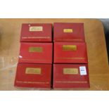 Britains Regiments, six boxed, as new.
