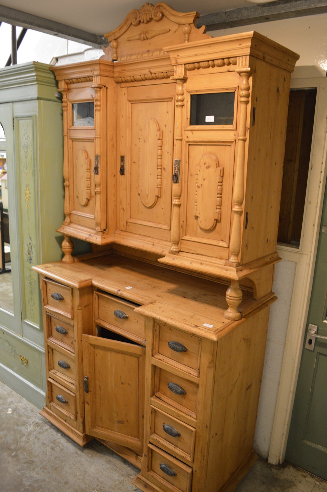 A Continental pine dresser.