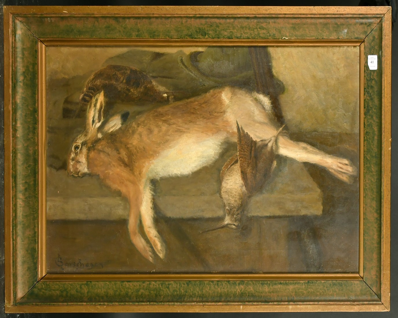 Garschagen (19th/20th Century), still life study of dead game, oil on canvas, signed, 20" x 30", (51 - Image 2 of 4