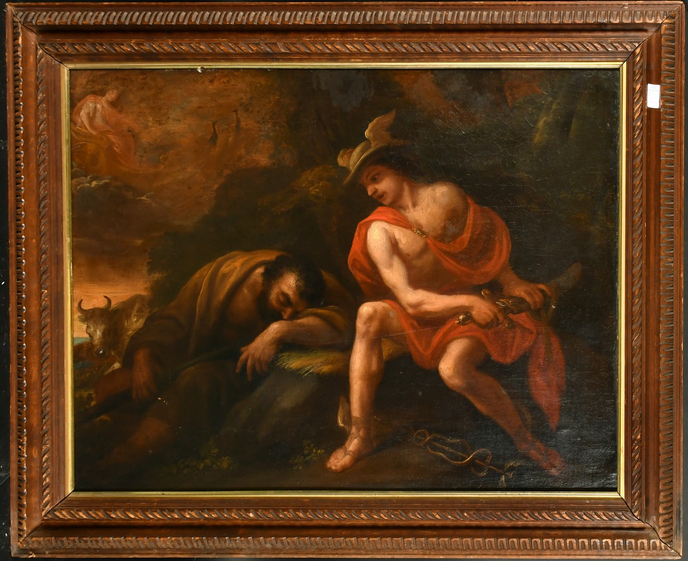 J. Denys, Circa 1700, Flemish, a pair of oil on canvas paintings of mythological scenes, one signed, - Image 3 of 7