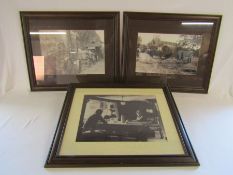 3 framed photograph prints