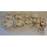 Collection of Royal Crown Derby Posies pattern ceramics including a part tea service, 2 jugs, 3