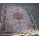 Wool, viscose & nylon pile Cadogan carpet approximately 273cm x 354cm