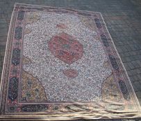 Wool, viscose & nylon pile Cadogan carpet approximately 273cm x 354cm