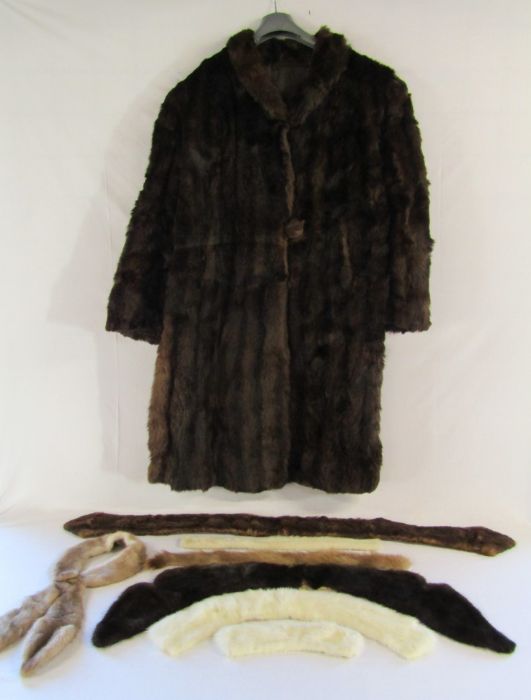 Fur coat - fur collar and fur trimmings - Image 2 of 9