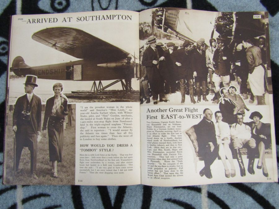 Blanket with aviation pattern, small ladies bag, Coronation Souvenir book 1937 and These - Image 8 of 8