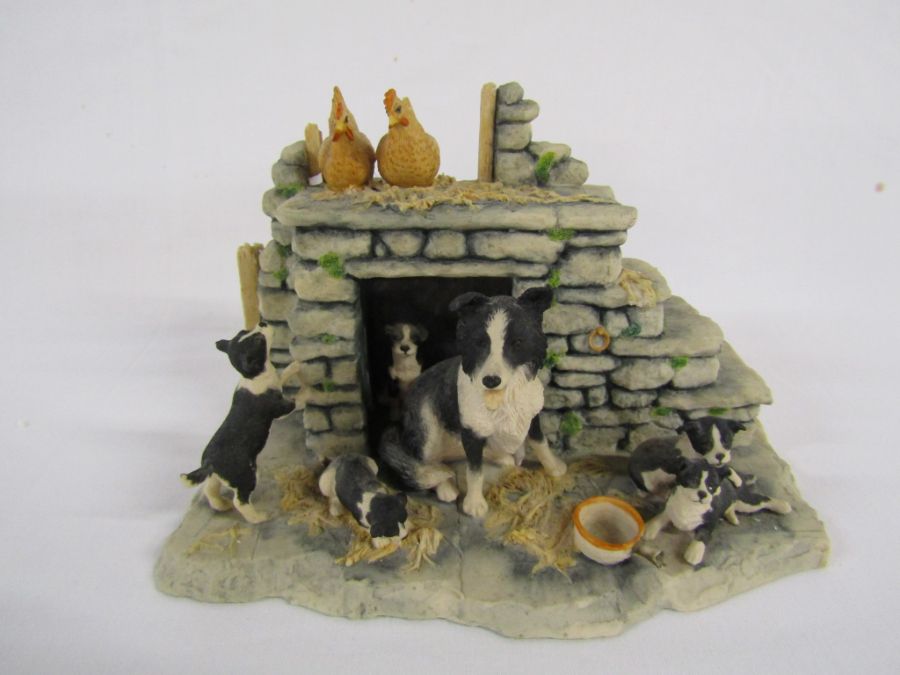 Selection of collectables to include - Border Fine Arts, collie dog and sheep (af), Aynsley table - Image 2 of 10