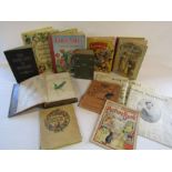 Selection of vintage books to include - History of the Earth and Animated Nature, Read me a story
