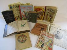 Selection of vintage books to include - History of the Earth and Animated Nature, Read me a story