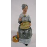 Royal Doulton 'Embroidering' figurine from the Golden Years series