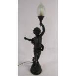 Large Thomas Blakemore figural table lamp approx. H. 83cm