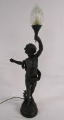 Large Thomas Blakemore figural table lamp approx. H. 83cm
