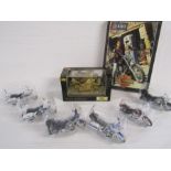 Collection of Maisto motorbikes, to include Gold Edition and a jigsaw (unchecked)