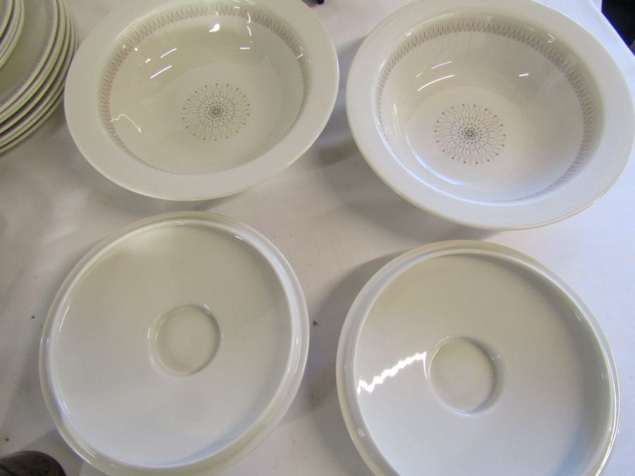 Denby Arabesque part dinner set and Royal Doulton part dinner set with serving bowls and lids (plate - Image 7 of 7