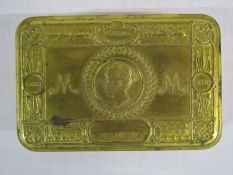 WWI Christmas 1914 Princess Mary brass tin