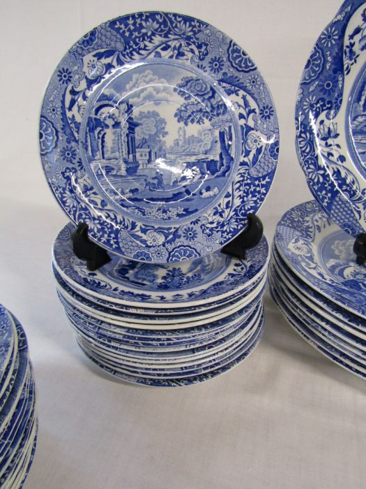Spode Italian plates, varying sizes, varying ages (stands for display only) - Image 3 of 6