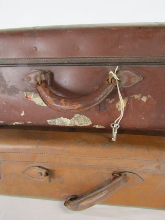 2 vintage suitcases - Image 3 of 7