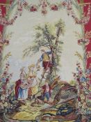 Large 20th century JP Paris Point de loiselles Royal Tapestry - 'Tapestry designed, produced,
